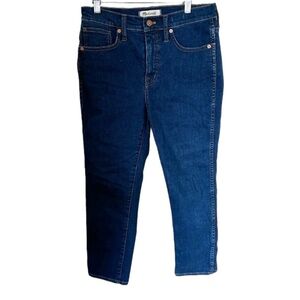 Madewell Stovepipe Straight Leg High-Rise Jeans Vintage Indigo Wash Size 26